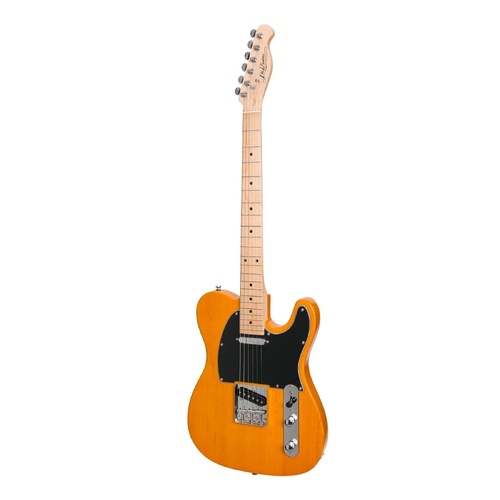 J&D Luthiers JD-TL2-TGL TE-Style Electric Guitar Tint Gloss Solid Ash Body Maple Neck 6 Strings Artec Pickups