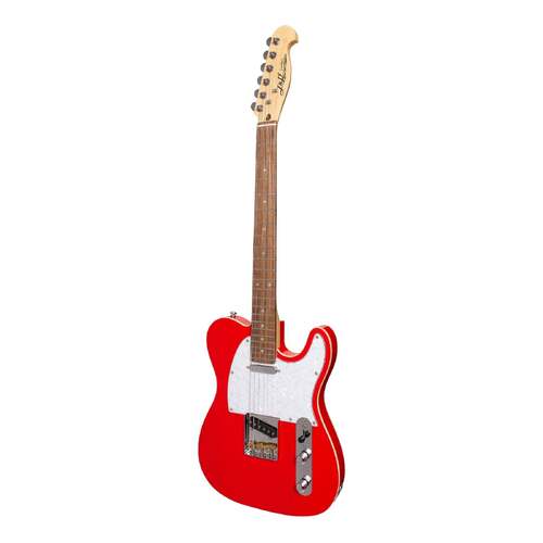 J&D Luthiers JD-TLAP-RED TE-Style Electric Guitar, Alder Body, Maple Neck, Wilkinson Pickups, Right-Handed, Vintage Tone
