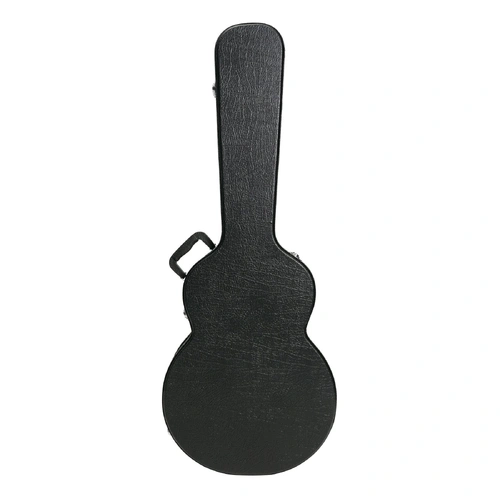 J&D AG20 Deluxe Hard Case for Electric Guitar - Black Vinyl, Heavy Duty Plywood, Padded Interior, Accessories Compartment, Lockable Latch