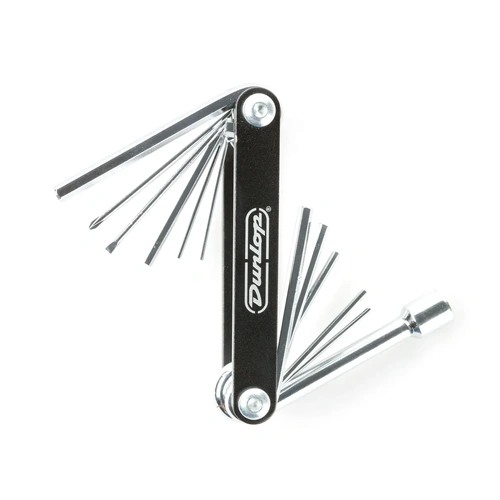 Jim Dunlop Multi Tool with 9 Hex Keys and Screwdriver Attachments