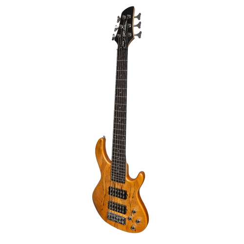 J&D Luthiers 6-String T-Style Active Electric Bass Guitar Natural Satin JDL-CB1/6-NST
