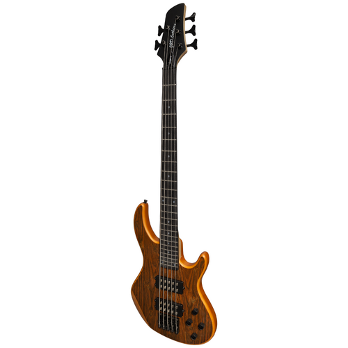 J&D Luthiers 5-String M-Style Electric Bass Guitar Natural Satin Rosewood Fingerboard