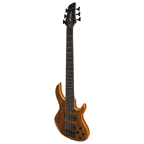 J&D Luthiers 6-String M-Style Contemporary Electric Bass Guitar Natural Satin