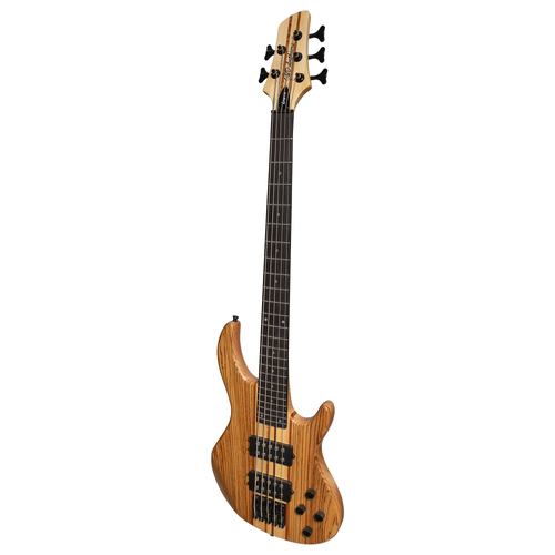 J&D Luthiers 5-String Active Electric Bass Guitar Neck Thru Natural Satin JDL-CTNB3/5-NST
