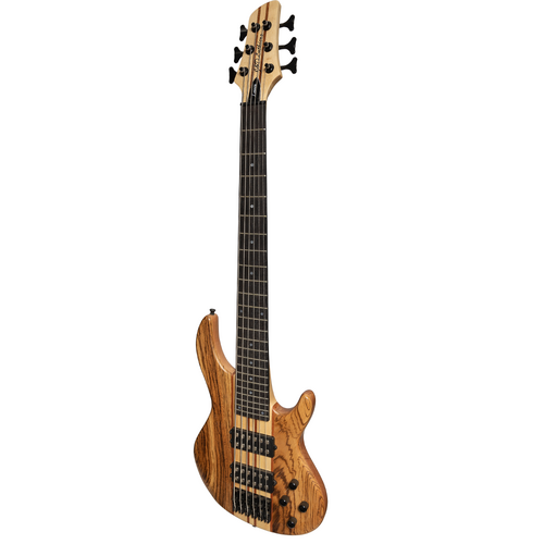 J&D Luthiers 6-String Neck Through Active Electric Bass Guitar Natural Satin JDL-CTNB3/6-NST