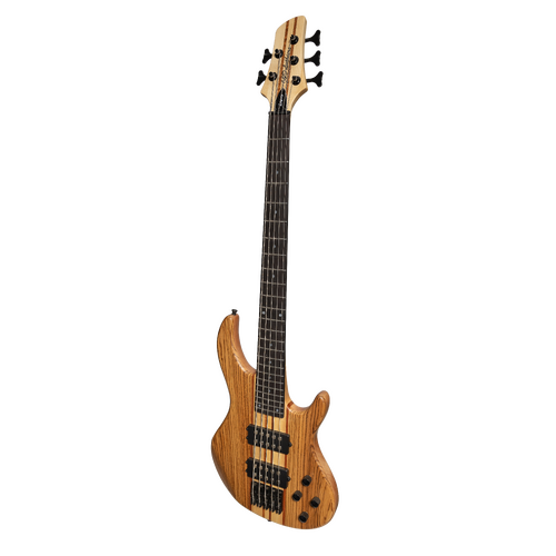 J&D Luthiers 5-String Neck Through Active Electric Bass Guitar Natural Satin JDL-CTNB5-NST