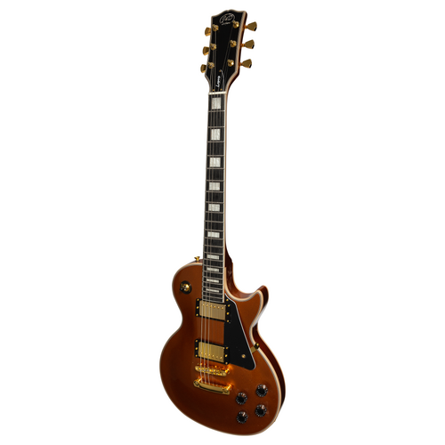 J&D Luthiers LP Custom-Style Electric Guitar Gloss Gold JDL-LC-GLD 6-String Mahogany Body Vintage Humbuckers