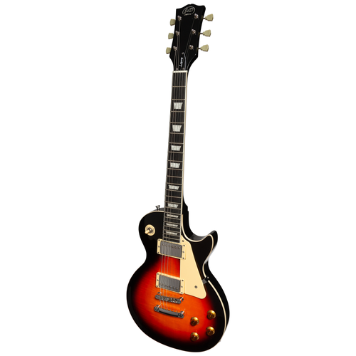 J&D Luthiers LP-Style Electric Guitar Vintage Sunburst JDL-LSF-VS 6-String Mahogany Body with Maple Veneer Rosewood Fingerboard