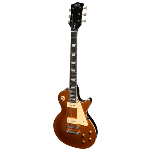 J&D Luthiers LP-Style '56 P-90 Electric Guitar Gold Top JDL-LSS-GT