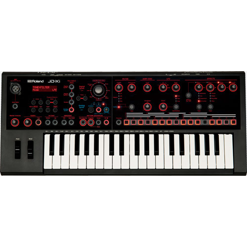 ROLAND JD-XI - Compact Analog/Digital Crossover Synth with 37 Mini Keys, SuperNATURAL Sounds, and Hands-On Control