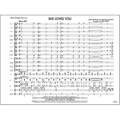 She Loves You Jazz Ensemble Arrangement by Chris Sharp