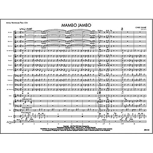 Mambo Jambo JE2.5 Jazz Ensemble Full Score by Chris Sharp