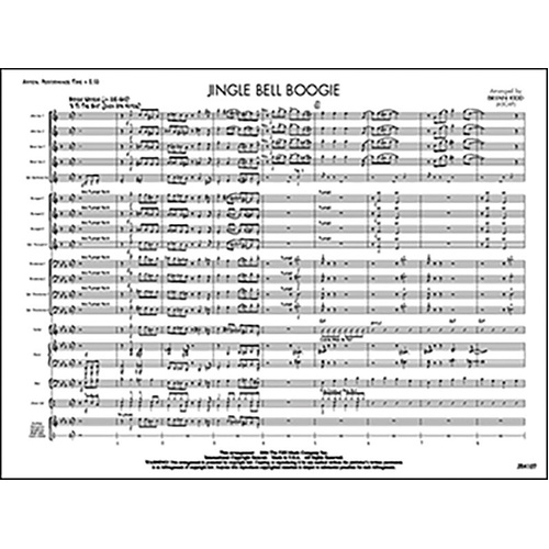 Jingle Bell Boogie Jazz Ensemble Arrangement by Bryan Kidd
