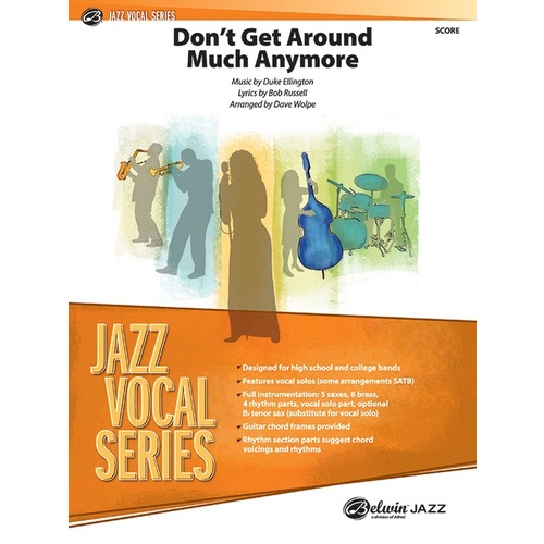 Dont Get Around Much Anymore Jazz Ensemble Grade 4 Score