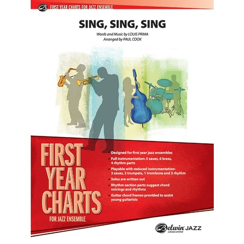 Sing Sing Sing JE Grade 2 Jazz Ensemble Sheet Music Score