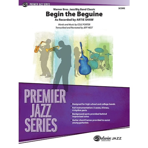 Begin the Beguine Jazz Ensemble Sheet Music Grade 4 Score
