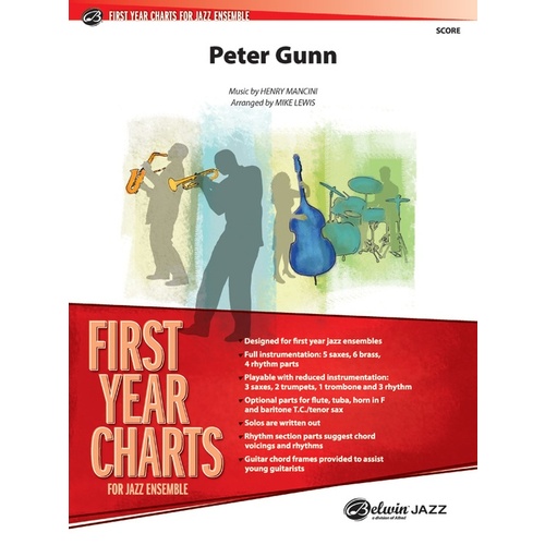 Peter Gunn Jazz Ensemble Sheet Music Score