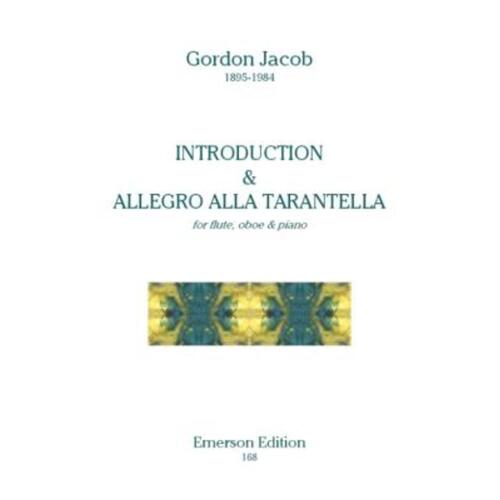 Intro And Allegro Alla Tarantella Flute/Ob/Piano (Softcover Book)