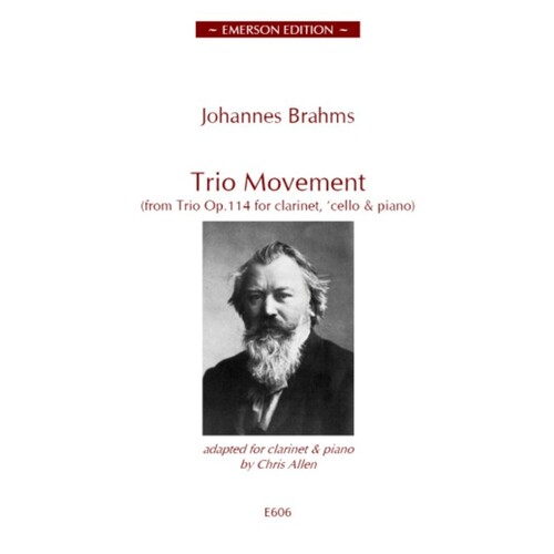 Brahms - Trio Movement From Op 114 Clarinet/Piano (Softcover Book)
