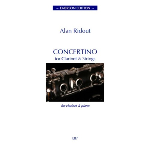 Ridout - Concertino Clarinet/Piano (Softcover Book)