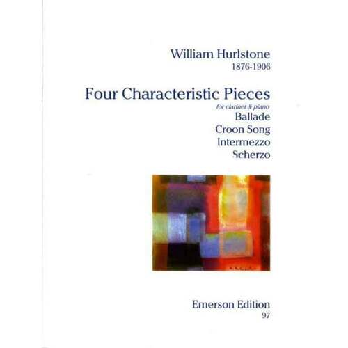 Hursltone - 4 Characteristic Pieces Clarinet/Piano (Softcover Book)