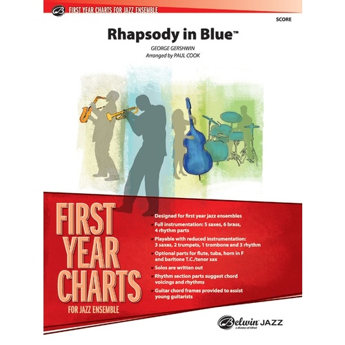 Rhapsody in Blue Jazz Ensemble Sheet Music Grade 1 Score