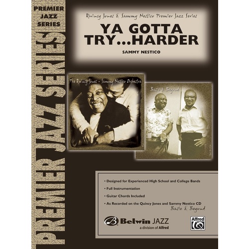 Ya Gotta Try Harder Jazz Ensemble Sheet Music Grade 4.5 Score