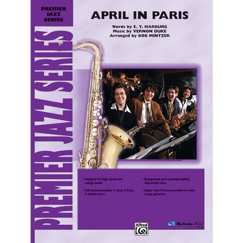 April in Paris Jazz Ensemble Sheet Music Grade 4.5 Score