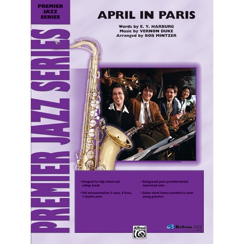 April in Paris Jazz Ensemble Sheet Music Grade 4.5