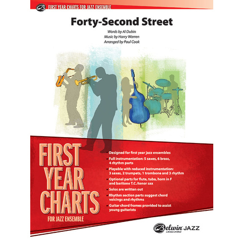 Forty-Second Street Jazz Ensemble Sheet Music for Grade 1