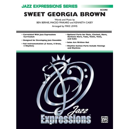Sweet Georgia Brown Jazz Ensemble Grade 1 Score