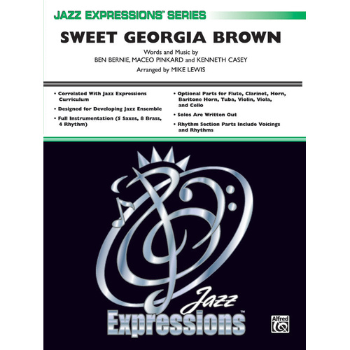 Sweet Georgia Brown Jazz Ensemble Sheet Music Gr 1
