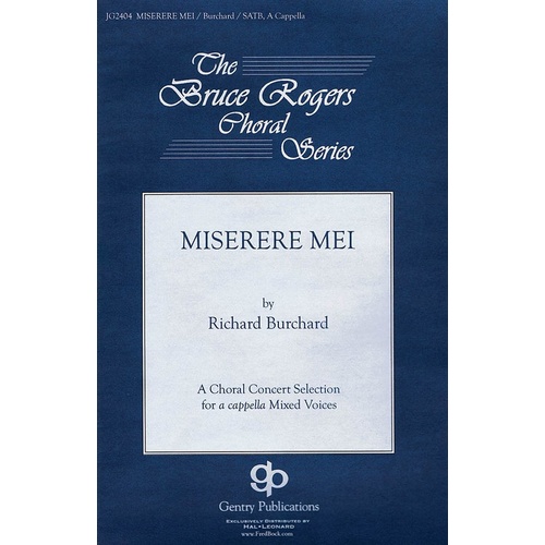 Miserere Mei SATB Book