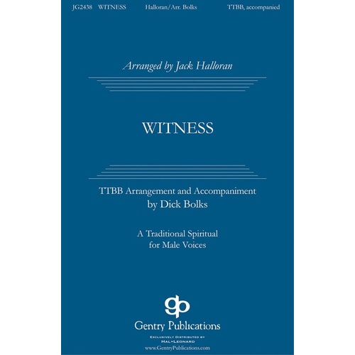 Witness TTBB Book