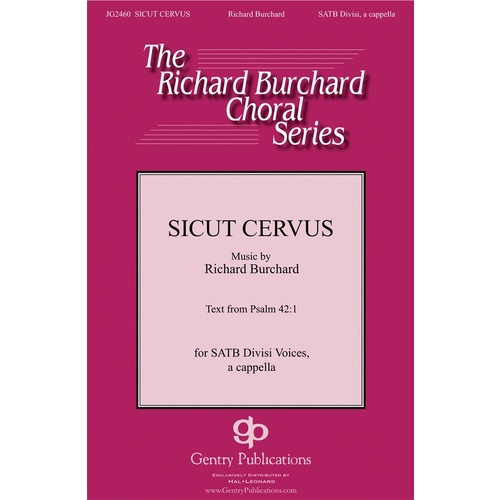 Sicut Cervus SATB A Cappella Book