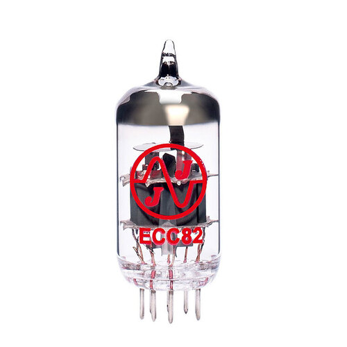 JJ Electronic ECC82/12AU7 Preamplifying Tube - Medium Gain Double Triode for Audio and Guitar Amplifiers