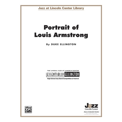 Portrait of Louis Armstrong Jazz Ensemble Sheet Music Grade 3.5 Score
