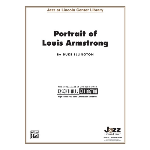 Portrait of Louis Armstrong Jazz Ensemble Sheet Music Grade 3.5