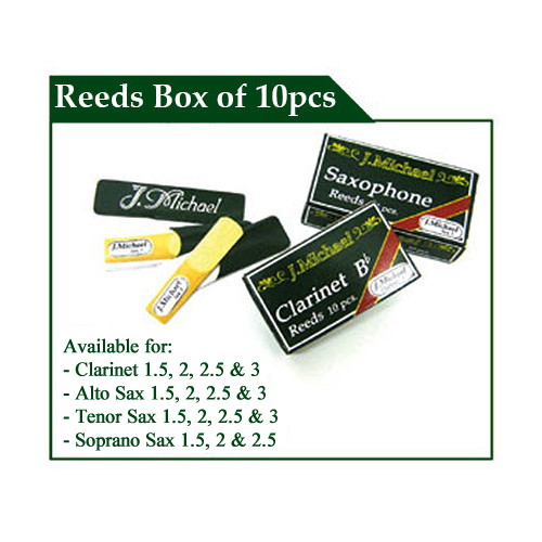 J.Michael Alto Saxophone Reeds Size 1.5 (10 Pack)