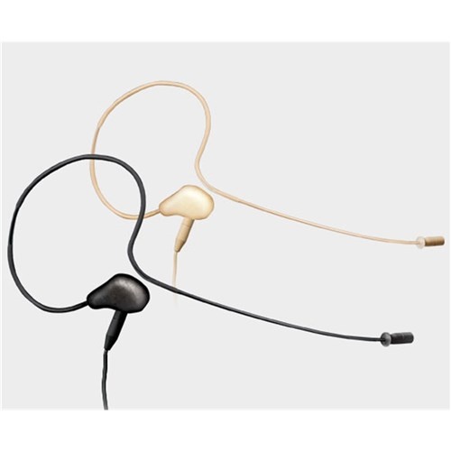 Single ear hook mic - submini beige 4-pin mini-XLR