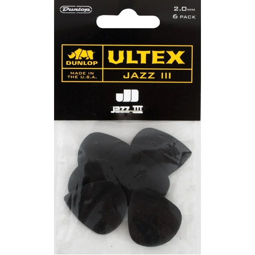 Jim Dunlop 2.00MM Ultex Jazz III Player Pack - 6 Picks