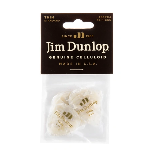 Jim Dunlop THIN PICK PLAYER PACK CELLULOID CLASSICS Q/P12
