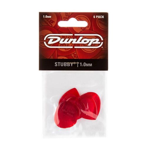 Dunlop 1.0 mm Stubby Players Pack Guitar Pick - 6 Pack