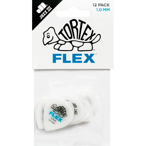 Jim Dunlop Tortex Flex 1.0mm Jazz III Guitar Picks
