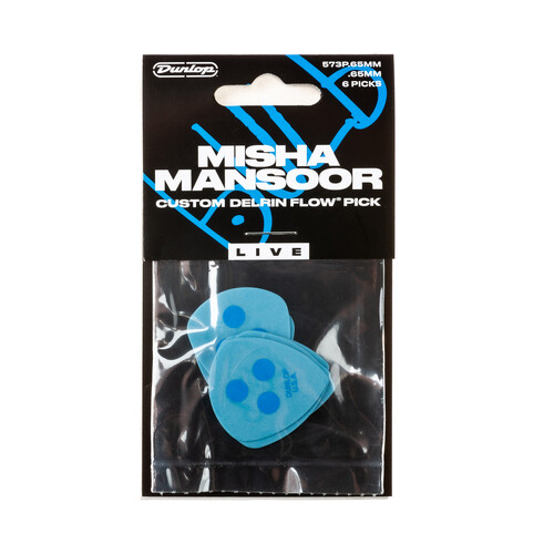 Dunlop Misha Mansoor Custom Delrin .65m Pick Pack