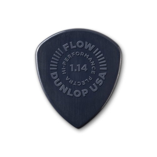 Jim Dunlop JPNF114 Flow Nylon Guitar Picks, 1.14mm, 12 Pack - Precision Tip, Enhanced Grip, Custom Nylon Blend