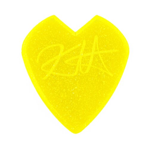 JIM DUNLOP Yellow Glitter Kirk Hammett Custom Jazz III Guitar Pick Player's Pack.
