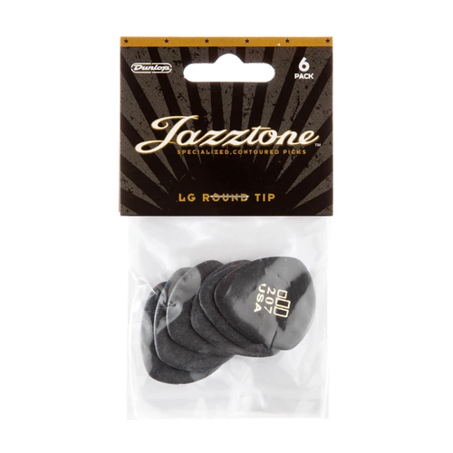 Dunlop JAZZTONE Large Round Tip Pick Plectrum 2.00mm