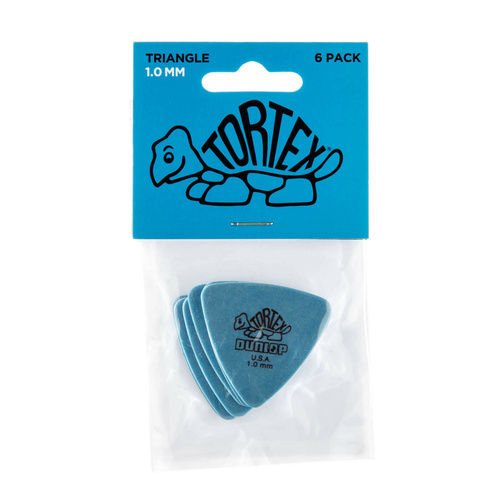 Jim Dunlop Tortex Triangle 1.00mm Players Pack Bag Of 6 Picks 431P