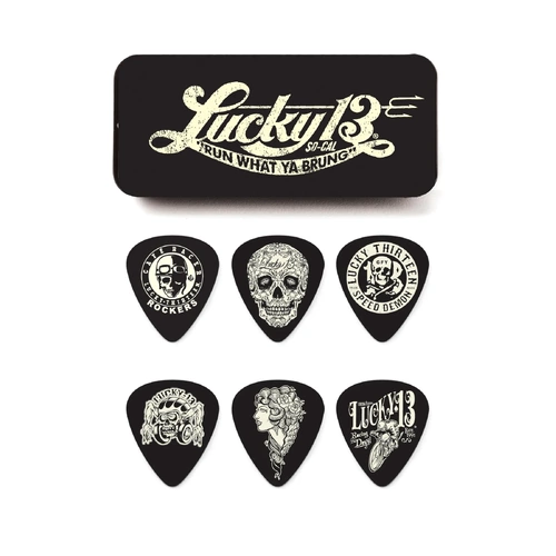 Jim Dunlop Lucky 13 Collector's Pick Tin .73mm Q/P06